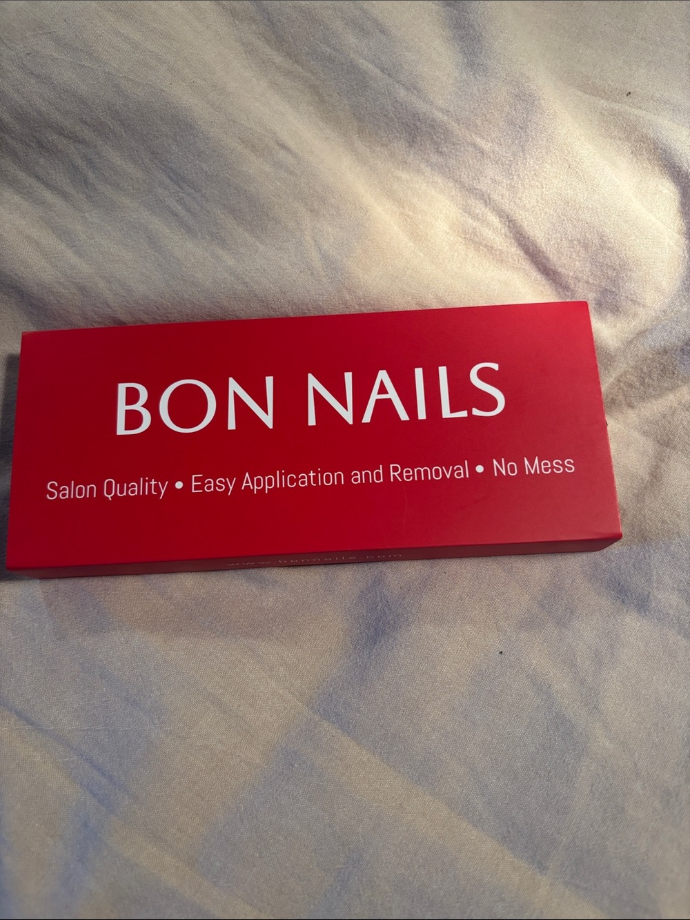 Red Salon Nail Kit - Easy Application & Removal